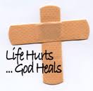 Life hurts-God heals band aids